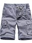 cheap Pants-Men&#039;s Cargo Shorts Hiking Shorts Multi Pocket Straight Leg Knee Length Daily Wear Cotton Classic Black Blue