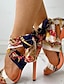 cheap Sandals-Women&#039;s Sandals Heel Sandals Stiletto Heel Open Toe High Heel Sandals Daily Chiffon Blue
