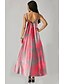 cheap Maxi Dresses-Women&#039;s Sundress Maxi long Dress Fuchsia Sleeveless Floral Print Summer V Neck Hot Casual 2021 M L XL XXL 3XL 4XL 5XL