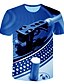 billige Tank Tops-Herre T-shirt Grafisk Maskine Plusstørrelser Trykt mønster Kortærmet Gade Toppe overdrevet Gul Grøn Marineblå