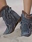 billige Boots-Dame Støvler Cowboy Western støvler Skjult Hæl Rund Tå Vintage Britisk Daglig Sløyfe Dusk Ensfarget Semsket fuskelær Støvletter Vinter Mørkebrun Svart Navyblå