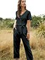 cheap Jumpsuits &amp; Rompers-Women&#039;s White Black Yellow Jumpsuit Solid Colored