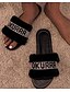 abordables Sandals-Femme Sandales Sandales plates Talon Plat Bout ouvert Quotidien Satin Noir Rose