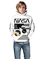 billige Hættetrøjer og sweatshirts til drenge-Børn Drenge Hættetrøje og sweatshirt Langærmet Ensfarvet 3D Hvid Børn Toppe Aktiv Basale