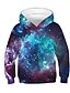 cheap Boys&#039; Hoodies &amp; Sweatshirts-Boys&#039; Active Galaxy 3D Print Black Hoodie