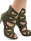 cheap Sandals-Women&#039;s Sandals Heel Sandals Roman Shoes Gladiator Sandals Stiletto Heel Open Toe High Heel Sandals Daily PU Black Red Army Green