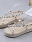 cheap Sandals-Women&#039;s Sandals Flat Sandals Flat Heel Round Toe Daily PU Summer White Black