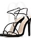 economico Pumps &amp; Heels-Per donna Sandali Sandali con tacco A stiletto Occhio di pernice Quotidiano PU Nero Giallo Arancione