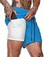 cheap Running &amp; Jogging Clothing-Men&#039;s 2 in 1 Gym Shorts Breathable &amp; Moisture Wicking