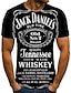 cheap Men&#039;s Socks-Men&#039;s 3D Graphic T-shirt Print Short Sleeve Daily Slim Tops Round Neck Black / Summer