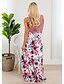 cheap New Arrivals-Mommy and Me Dress Floral Purple Sleeveless Maxi Basic Matching Outfits