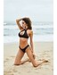 cheap Bikini Tops-Women&#039;s Swimwear Tankini Normal Swimsuit Backless Solid Colored Black Halter Halter Neck Bathing Suits Basic