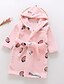 cheap New in Daily Casual-kids bathrobes for girls boys,baby toddler robe hooded flannel bathrobe pajamas sleepwear for girls boys (us 7-8t/height 55.0&quot;, strawberry)