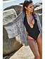 cheap Cover-Ups-Women&#039;s Swimwear Tankini Cover Up Swimsuit Leopard Brown White Swimwear Bathing Suits