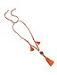 cheap Necklaces-Women&#039;s Necklace Cord Light Brown Yellow Blue Orange Rose Red 40 cm Necklace Jewelry For Street
