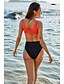 cheap One-Pieces-Women&#039;s One Piece Swimsuit Black Red Plus Size Swimwear Strap Bathing Suits / Padded Bras