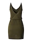 preiswerte Casual Kleider-Damen Trägerkleid Minikleid - Ärmellos Volltonfarbe Sommer Elegant 2020 Rosa Armeegrün S M L XL