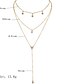 preiswerte Modische Halsketten-Damen Halsketten Chrom Gold 40 cm Modische Halsketten Schmuck 1 Stück Für Alltag