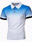cheap Polos-Men&#039;s Golf Shirt Tennis Shirt Color Block Collar Classic Collar Plus Size Daily Work Short Sleeve Print Tops Business Basic White Black Orange