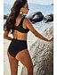 cheap One-Pieces-Women&#039;s One Piece Swimsuit Black Red Plus Size Swimwear Strap Bathing Suits / Padded Bras