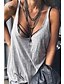 cheap Tank Tops-Women&#039;s Tank Top Solid Colored Strap Tops Basic Top White Black Blue