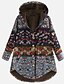cheap Coats &amp; Trench Coats-Women&#039;s Winter Padded Parka Ethnic Style Color Block Polyester Blue / Blushing Pink / Green S / M / L