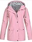cheap Jackets-Women&#039;s Jacket Daily Winter Long Coat Stand Collar Regular Fit Sporty Jacket Long Sleeve Plain Patchwork Yellow Blushing Pink