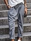 cheap Pants-Women&#039;s Active Basic Lightweight Linen / Cotton Blend Loose Street Dailywear WorkWear Chinos Pants Solid Colored Classic Blue Black Khaki Green Gray