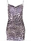 cheap Boho Dresses-Women&#039;s Strap Dress Short Mini Dress Sleeveless Print Summer Sexy 2021 Navy Blue S M L
