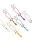 preiswerte Modische Halsketten-Damen Halskette schnurr Hellbraun Gelb Blau Orange Rosenrot 40 cm Modische Halsketten Schmuck Für Strasse