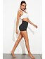 abordables Sport Athlétisme-Femme Tous Des sports Yoga Sportif Basique Legging Couleur Pleine Taille haute Noir Violet S M L