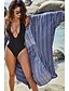 cheap Cover-Ups-Women&#039;s Swimwear Cover Up Normal Swimsuit Striped Yellow Blue Bathing Suits Basic