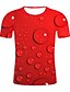 billige T-skjorter og skjorter til gutter-Barn Gutt T skjorte Geometrisk utendørs 3D-utskrift Kortermet Aktiv 3-12 år Sommer Grønn Blå Lilla