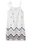cheap Casual Dresses-Women&#039;s Short Mini Dress White Dress Strap Dress White Black Blue Sleeveless Print Geometric Crew Neck Spring Summer Casual Boho 2022 S M L XL