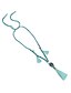 preiswerte Modische Halsketten-Damen Halskette schnurr Hellbraun Gelb Blau Orange Rosenrot 40 cm Modische Halsketten Schmuck Für Strasse