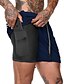 cheap Running &amp; Jogging Clothing-Men&#039;s 2 in 1 Gym Shorts with Phone Pocket Quick Dry Activewear