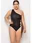 cheap One-Pieces-Women&#039;s One Piece Tankini Swimsuit Lace up Black Swimwear Bathing Suits