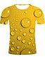 abordables T-shirts et chemises pour garçons-T-shirt Enfants Garçon Géométrique Extérieur 3D effet Manche Courte Actif 3-12 ans Eté Vert Bleu