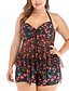 cheap Plus Size Swimwear-Women&#039;s One Piece Swimsuit Fruit Red Swimwear Bathing Suits