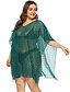 economico Cover-Ups-Per donna Costumi da bagno Prendisole Normale Costume da bagno Tinta unita Verde Costumi da bagno