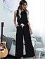 cheap Jumpsuits &amp; Rompers-Women&#039;s Black Wine Light gray Jumpsuit Solid Colored