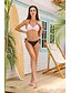 abordables Tankini-Mujer Bañadores Bikini Tankini Normal Traje de baño Acordonado Color sólido Rosa Cabestro Trajes de baño Encaje