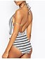 cheap One-Pieces-Women&#039;s One Piece Swimsuit Print White Swimwear Halter Halter Neck Bathing Suits