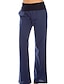 abordables Pants-Femme basique Ample Quotidien Chino Pantalon Couleur Pleine Blanche Noir Bleu