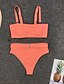 cheap Tankini-Women&#039;s Bikini Swimsuit Blue Blushing Pink Plus Size Swimwear Bathing Suits