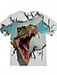 billige T-shirts &amp; Trøjer til Drenge-Børn Drenge T-shirt Kortærmet Dinosaurus Dyr Trykt mønster Blå Børn Toppe Sommer Basale Sej