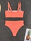 cheap Tankini-Women&#039;s Bikini Swimsuit Blue Blushing Pink Plus Size Swimwear Bathing Suits
