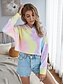 cheap Hoodies &amp; Sweatshirts-Women&#039;s Pullover Hoodie Sweatshirt Tie Dye Daily Sports Basic Hoodies Sweatshirts  Yellow Blushing Pink Gray