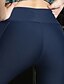 preiswerte Sport Freizeit-Damen Yoga Grundlegend Leggings Solide Mittlere Taillenlinie Marineblau XXS XS S