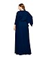cheap Plus Size Dresses-Women&#039;s Swing Dress Maxi long Dress Black Army Green Royal Blue Navy Blue Long Sleeve Solid Color Fall Summer V Neck Casual Boho 2021 XL XXL 3XL 4XL